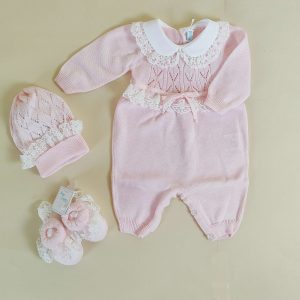 Set nascita in filo con pizzo
