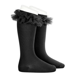 Calzino Alto Con Rouche in Tulle - Condor